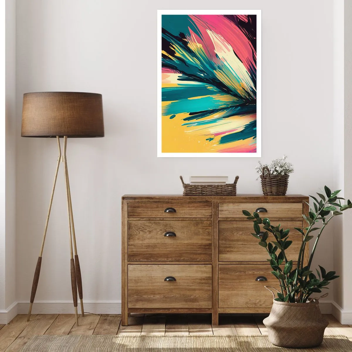 Poster - Komposition – eine Explosion der Freude - 40x50 cm