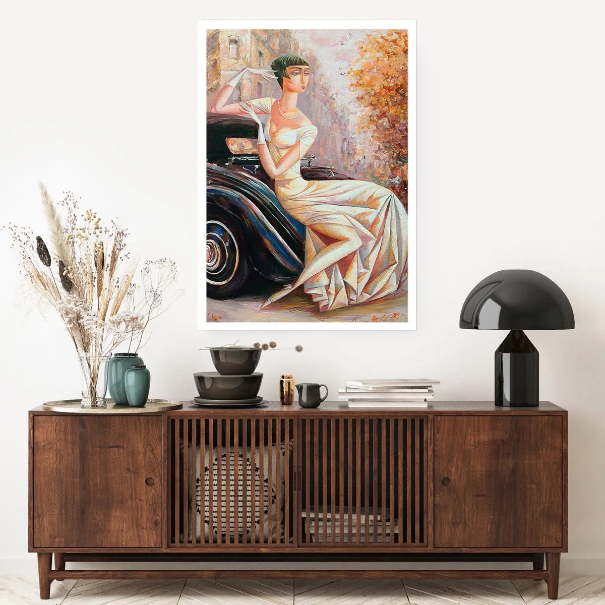 Poster - Eleganz im Retro-Stil - 30x40 cm