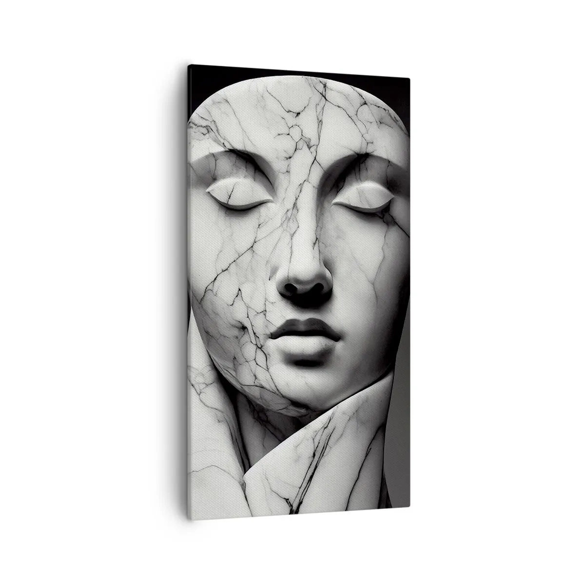 Bild auf Leinwand - Leinwandbild - Marmorformen - 55x100 cm