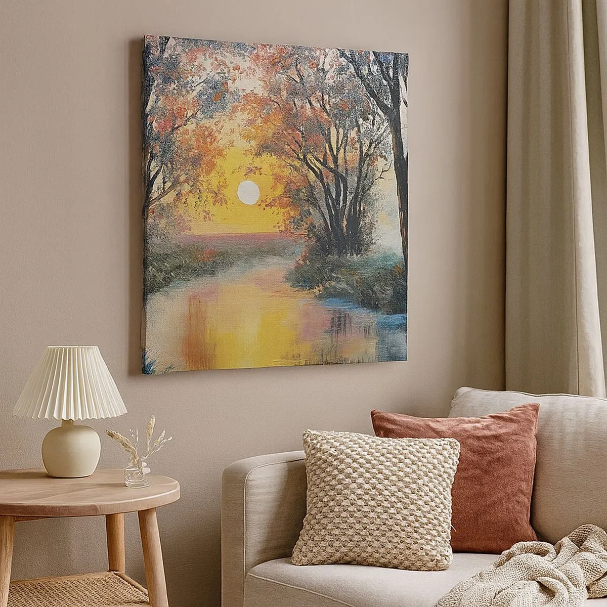 Bild auf Leinwand - Leinwandbild - Herbststimmung - 30x30 cm
