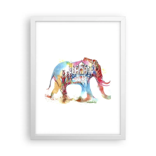 Poster in einem weißen Rahmen - Indien – die Aura der Liebe - 30x40 cm