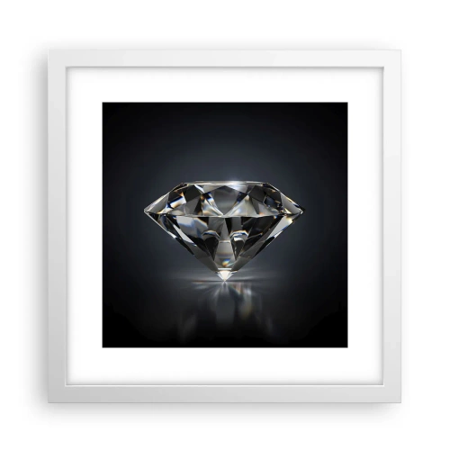 Poster in einem weißen Rahmen - Beste Freundin - 30x30 cm