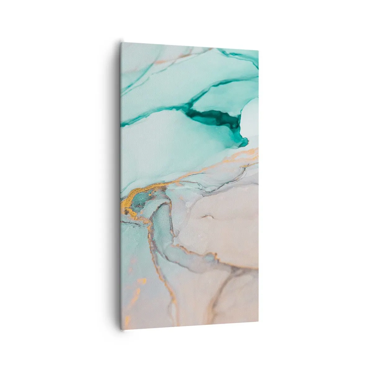 Bild auf Leinwand - Leinwandbild - Ein Tanz der Formen und Farben - 65x120 cm