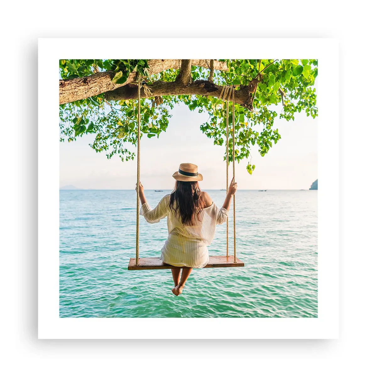 Poster - Das Leben ist wunderschön - 50x50 cm