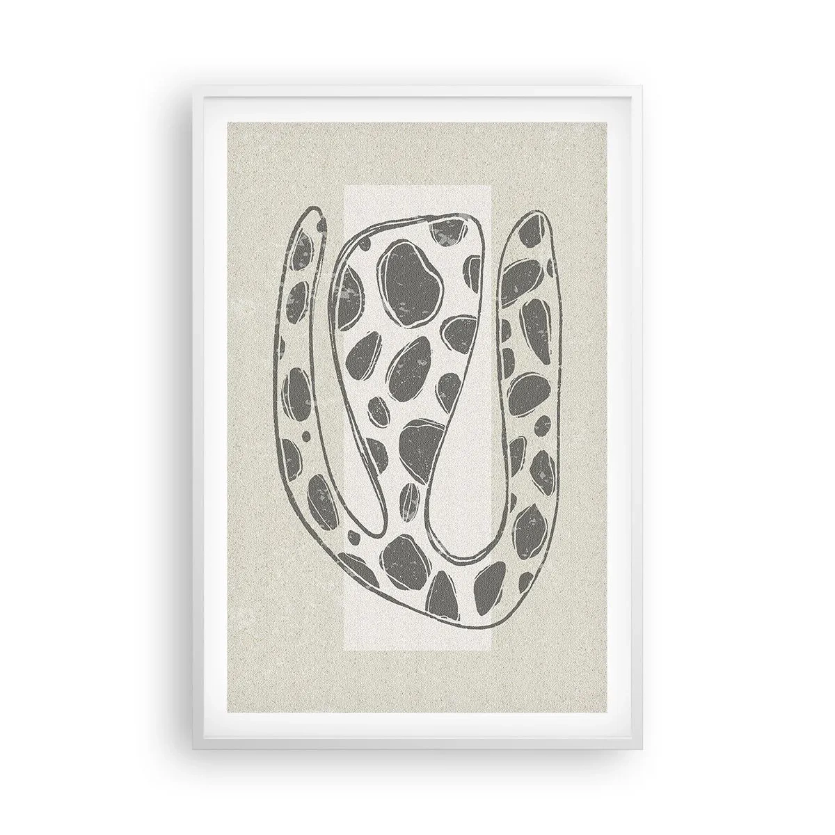 Poster in einem weißen Rahmen - Seltsame Kreatur - 61x91 cm