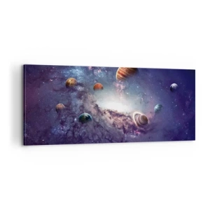 Bild auf Leinwand - Leinwandbild - Solar-Tanz-System - 100x40 cm