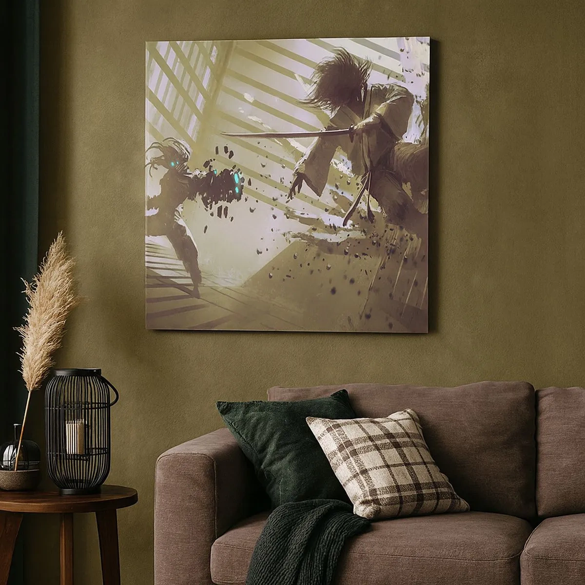 Bild auf Leinwand - Leinwandbild - Und du kannst ein Samurai sein - 30x30 cm