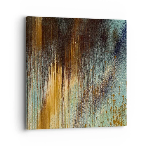 Bild auf Leinwand - Leinwandbild - Eine nicht zufällige farbenfrohe Komposition - 30x30 cm