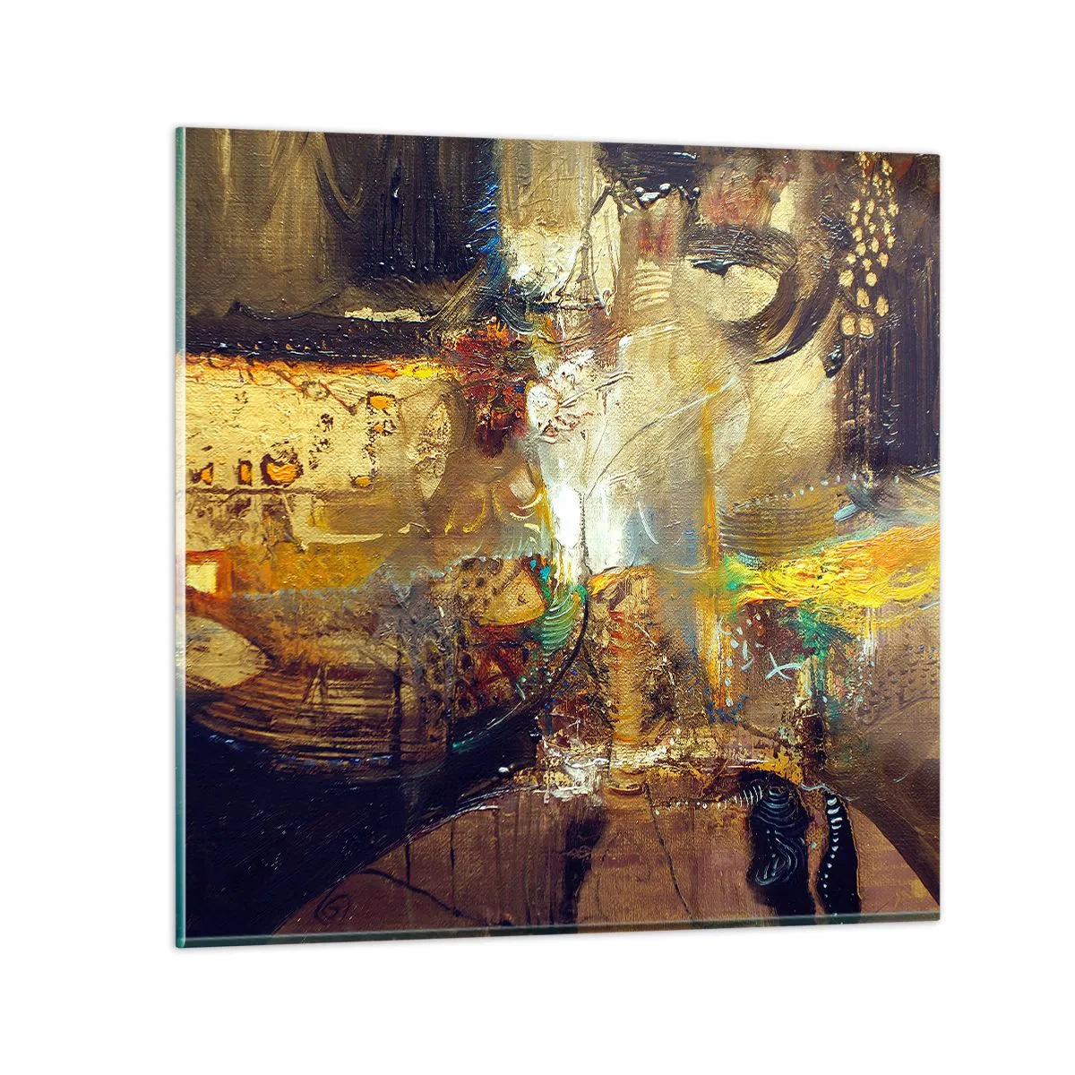 Glasbild - Bild auf glas - Kalt, wärmer, heiß - 50x50 cm