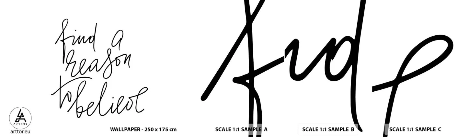 Fototapeten Muster Selbstklebend Deluxe Sticker - Es ist möglich - Typografie, Bejahung, Maxime - 100x30 cm