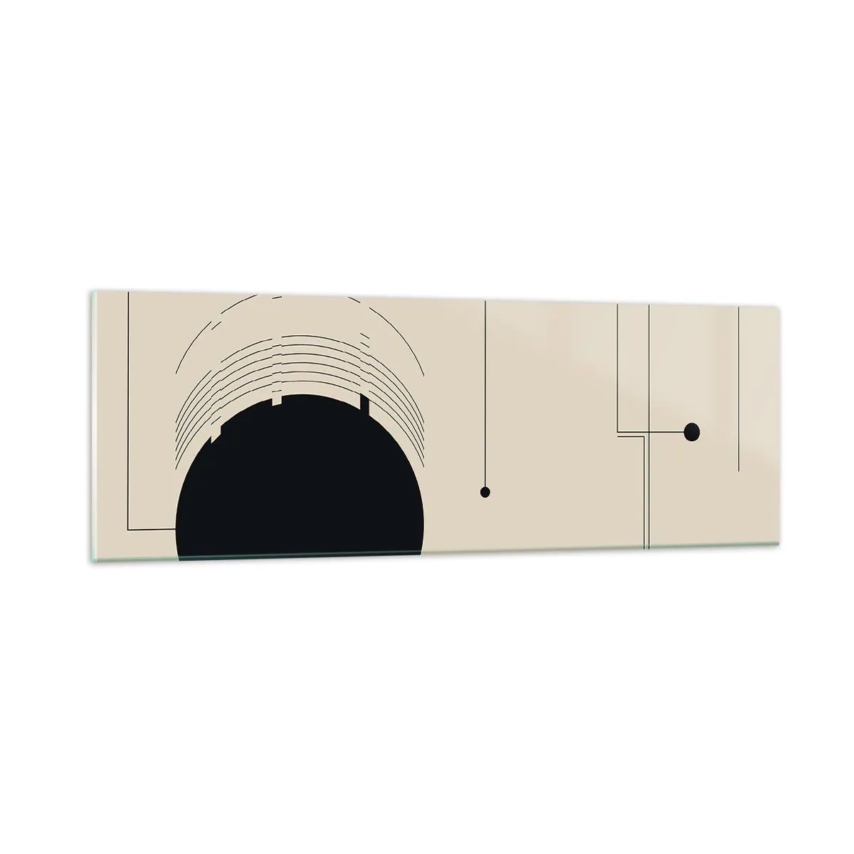 Glasbild - Bild auf glas - Flexible und dynamische Komposition - 90x30 cm