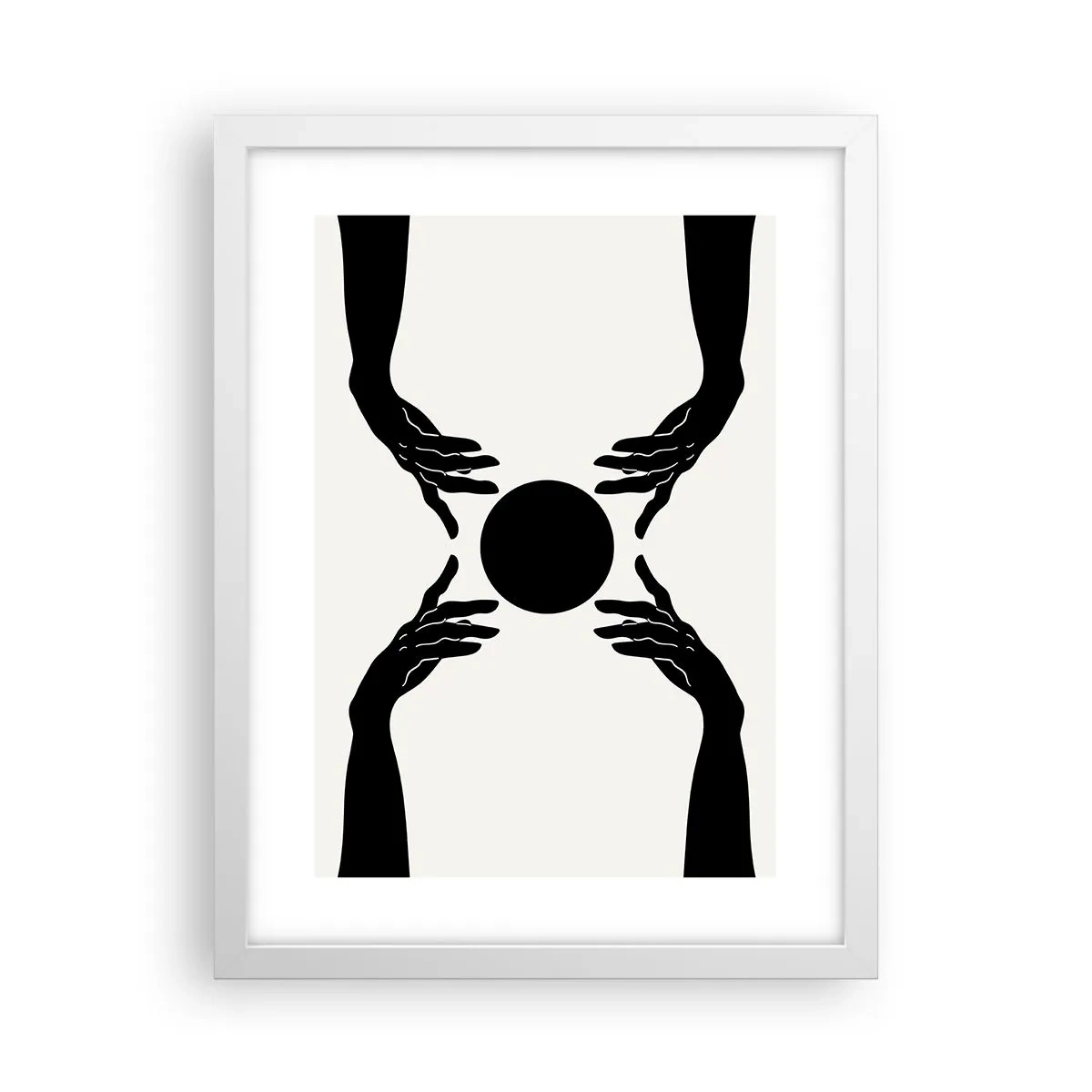 Poster in einem weißen Rahmen - Geheimes Zeichen - 30x40 cm