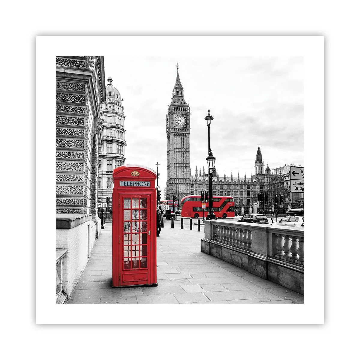 Poster - London, ohne Zweifel - 50x50 cm