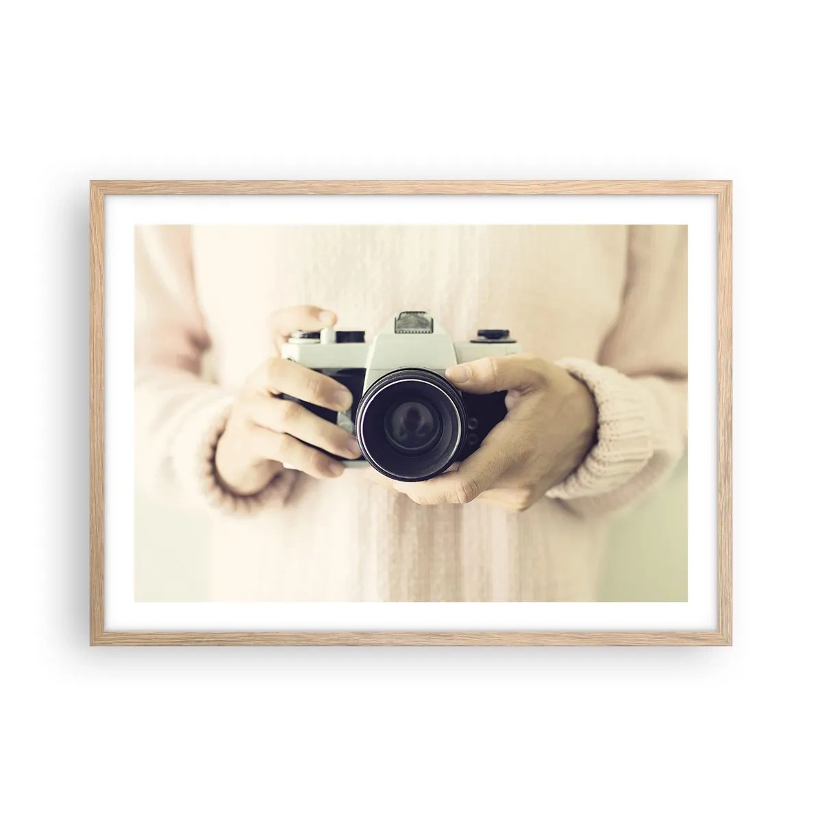 Poster in einem Rahmen aus heller Eiche - Um mehr zu sehen ... - 70x50 cm