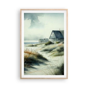 Poster in einem Rahmen aus heller Eiche - Abseits vom Trubel - 61x91 cm