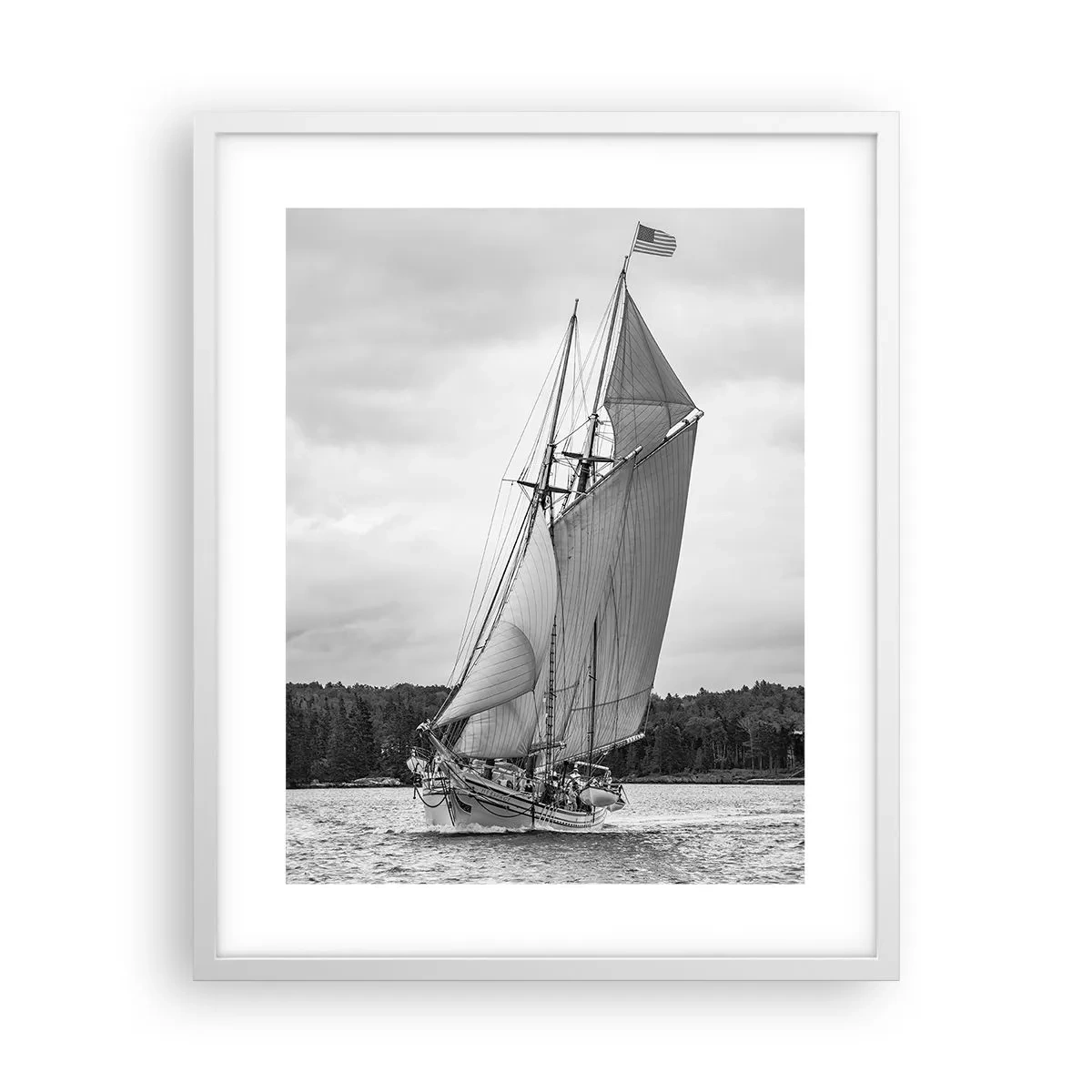 Poster in einem weißen Rahmen - Brüder des Windes - 40x50 cm