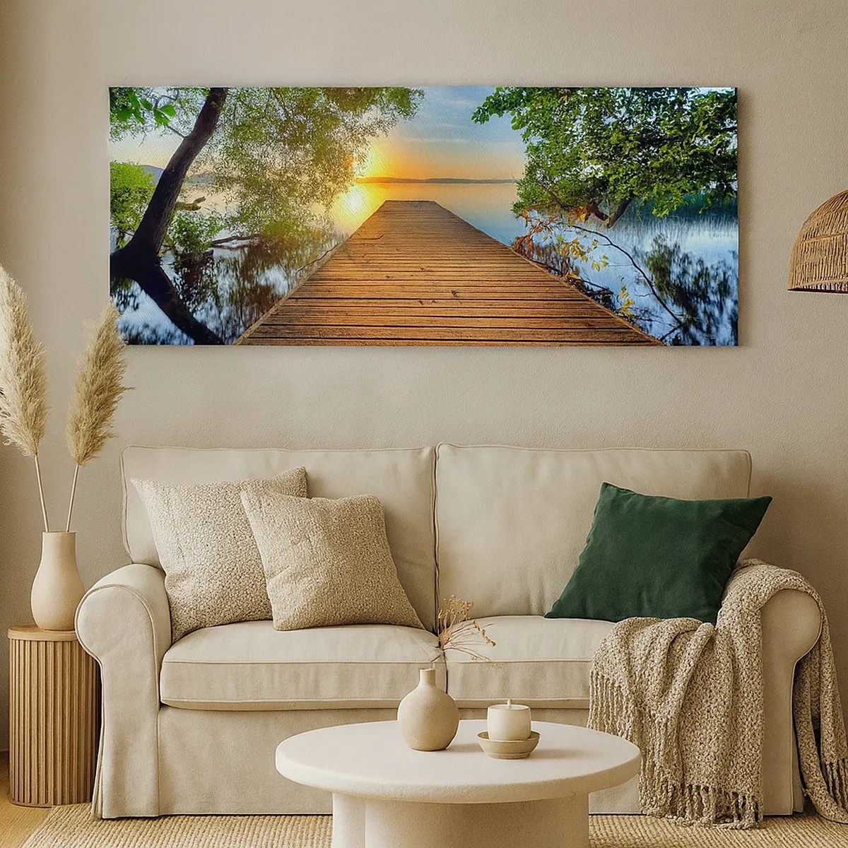 Bild auf Leinwand - Leinwandbild - Nimm dir Zeit, setz dich hin - 30x30 cm