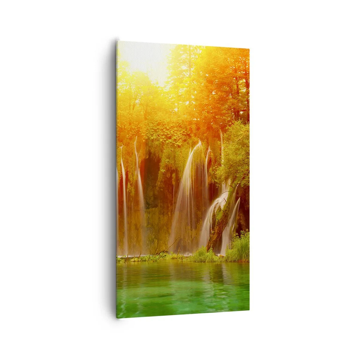 Bild auf Leinwand - Leinwandbild - In der Sonne und im Schatten - 65x120 cm
