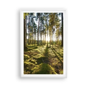 Poster in einem weißen Rahmen - … Hinter den sieben Wäldern - 61x91 cm