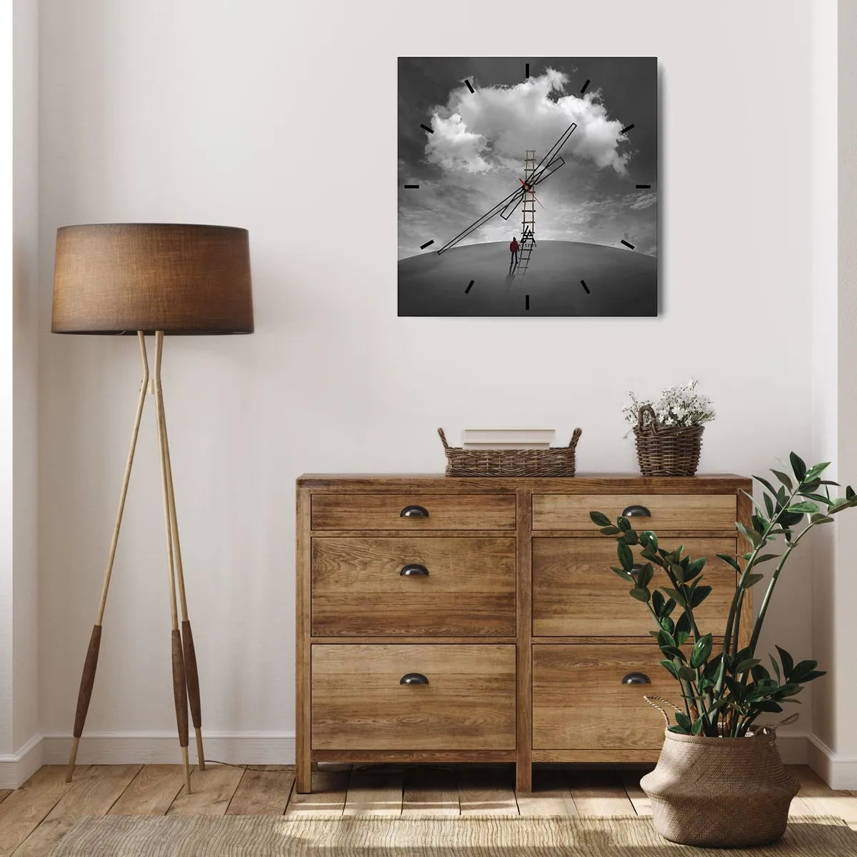 Wanduhr - Glasuhr - Alles ist möglich - 40x40 cm