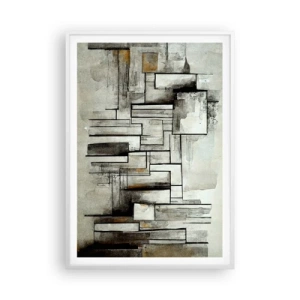 Poster in einem weißen Rahmen - Kraft der Einfachheit - 70x100 cm