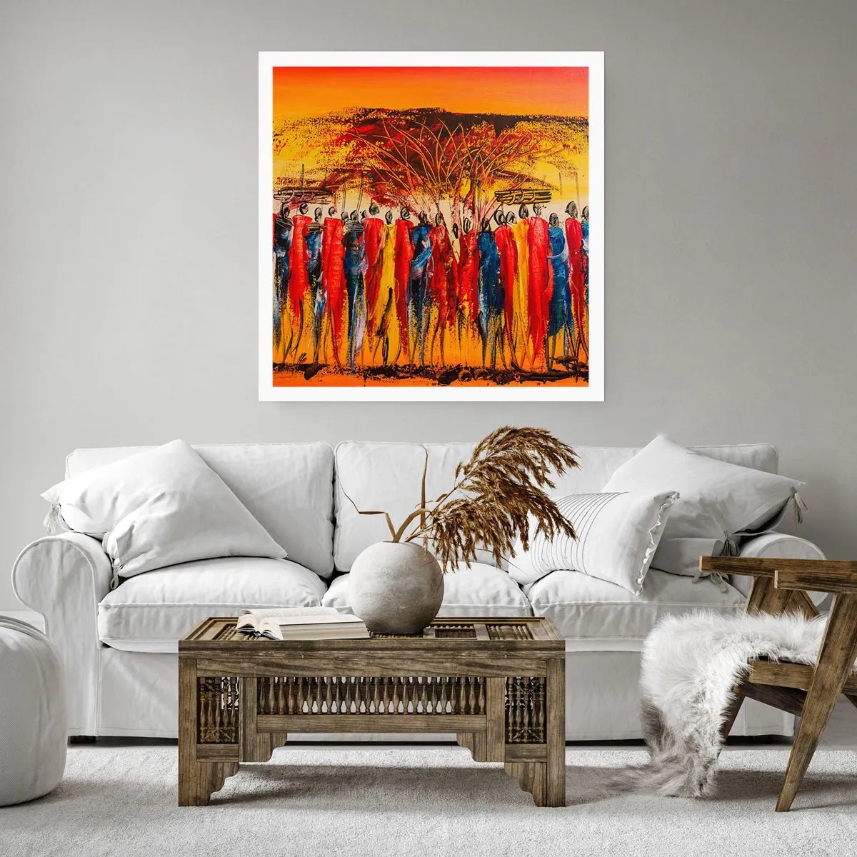 Poster - Dort, dort, dort gehen sie - 40x40 cm