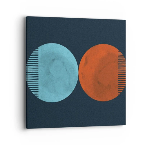 Bild auf Leinwand - Leinwandbild - Nur Geometrie? - 40x40 cm