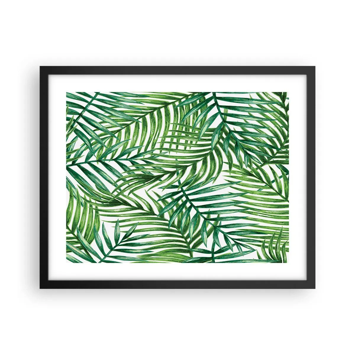 Poster in einem schwarzem Rahmen - Unter dem grünen Baldachin - 50x40 cm