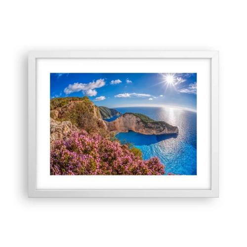Poster in einem weißen Rahmen - Mein toller Griechenlandurlaub - 40x30 cm