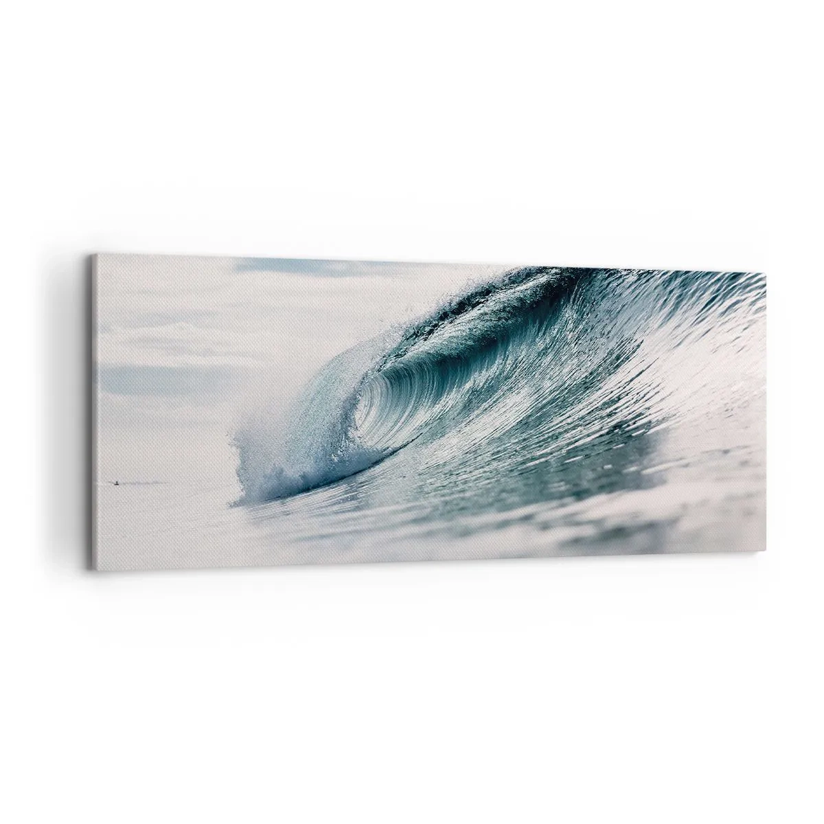 Bild auf Leinwand - Leinwandbild - Wasserspitze - 100x40 cm