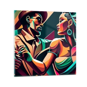 Glasbild - Bild auf glas - Im Rhythmus des Herzens - 30x30 cm
