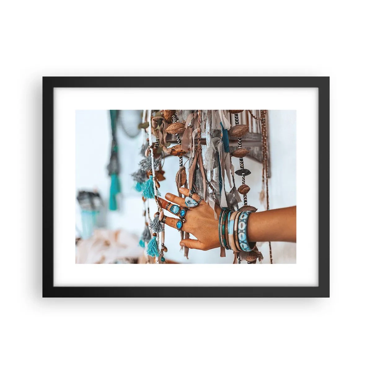 Poster in einem schwarzem Rahmen - Lokale Schätze - 40x30 cm