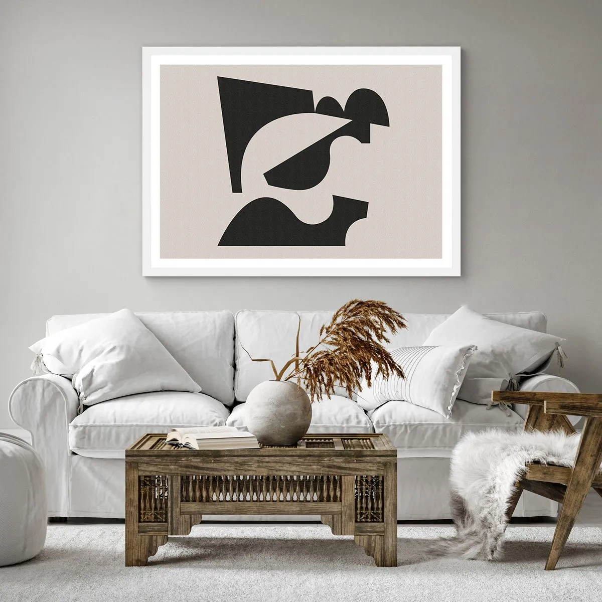 Poster in einem weißen Rahmen - Zum Selbstbauen - 60x60 cm