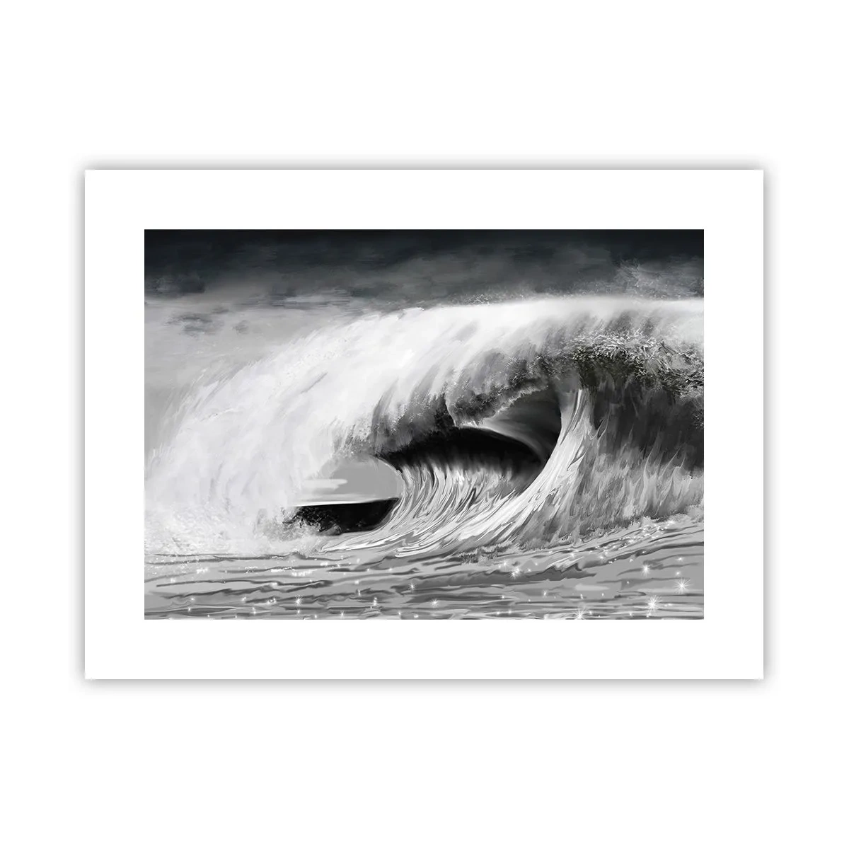 Poster - Wut des Ozeans - 40x30 cm