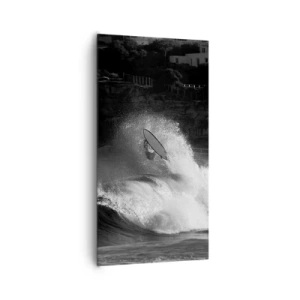 Bild auf Leinwand - Leinwandbild - Herausforderung angenommen! - 65x120 cm