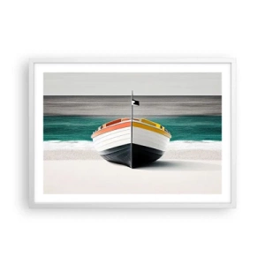 Poster in einem weißen Rahmen - An seinem Platz - 70x50 cm