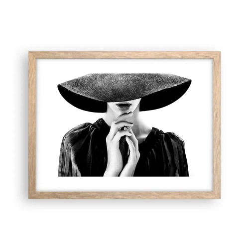 Poster in einem Rahmen aus heller Eiche - Versteckte Schönheit - 40x30 cm