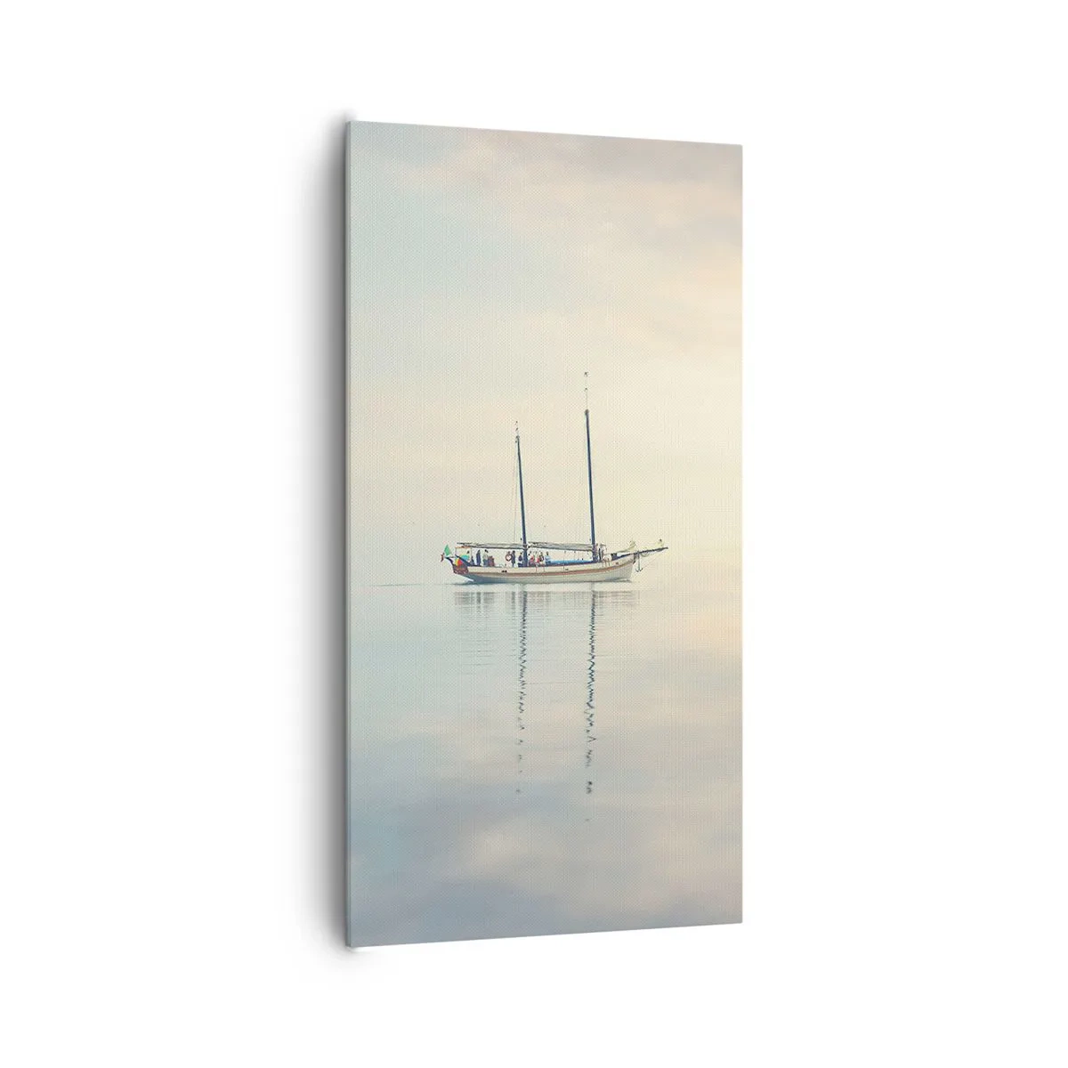 Bild auf Leinwand - Leinwandbild - Im Meer der Stille - 65x120 cm