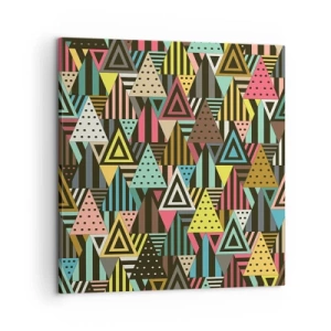 Bild auf Leinwand - Leinwandbild - Im Rhythmus auf drei - 60x60 cm