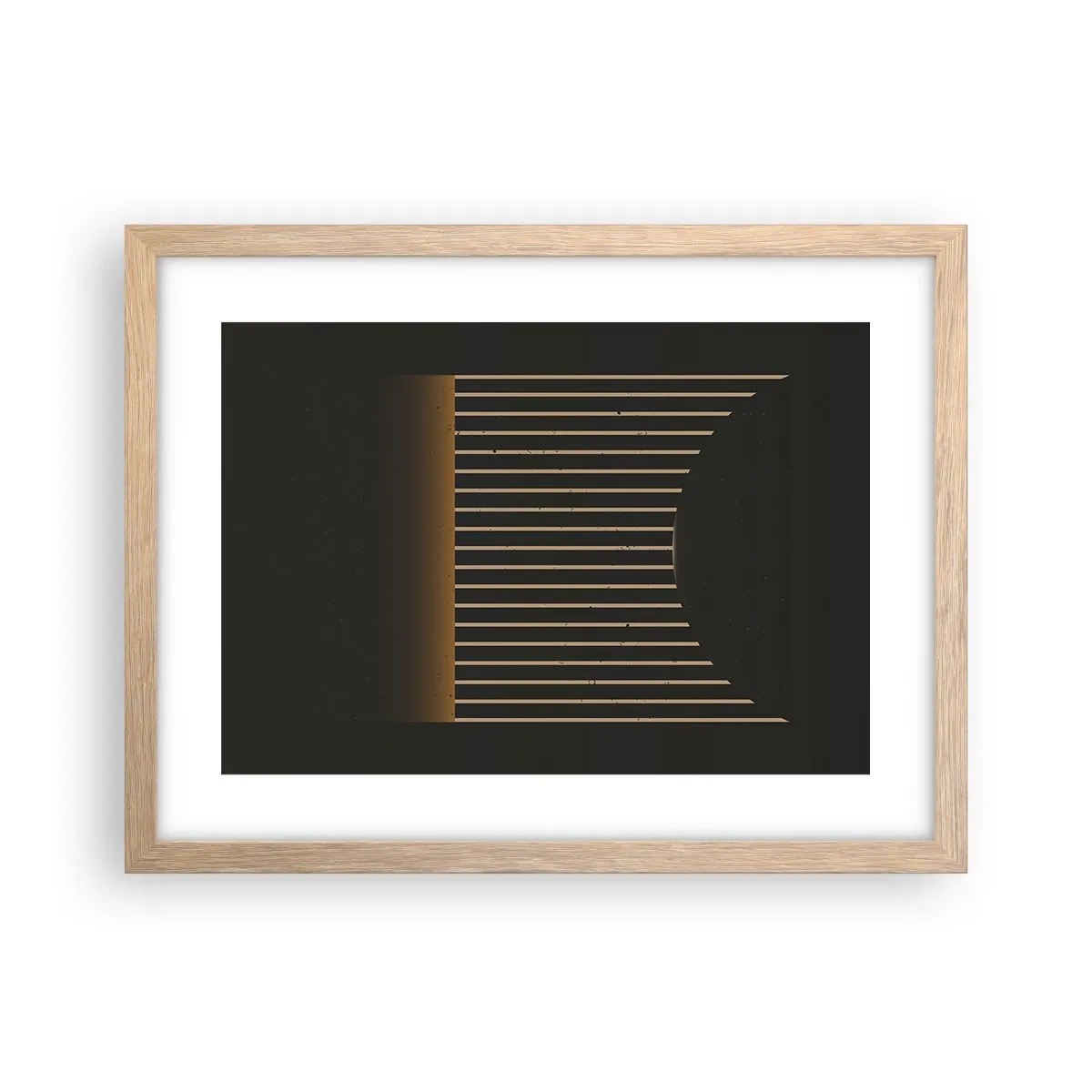 Poster in einem Rahmen aus heller Eiche - Die Dunkelheit erkunden - 40x30 cm