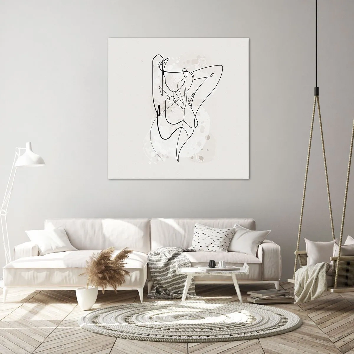 Bild auf Leinwand - Leinwandbild - Die Kunst der Verführung - 70x70 cm