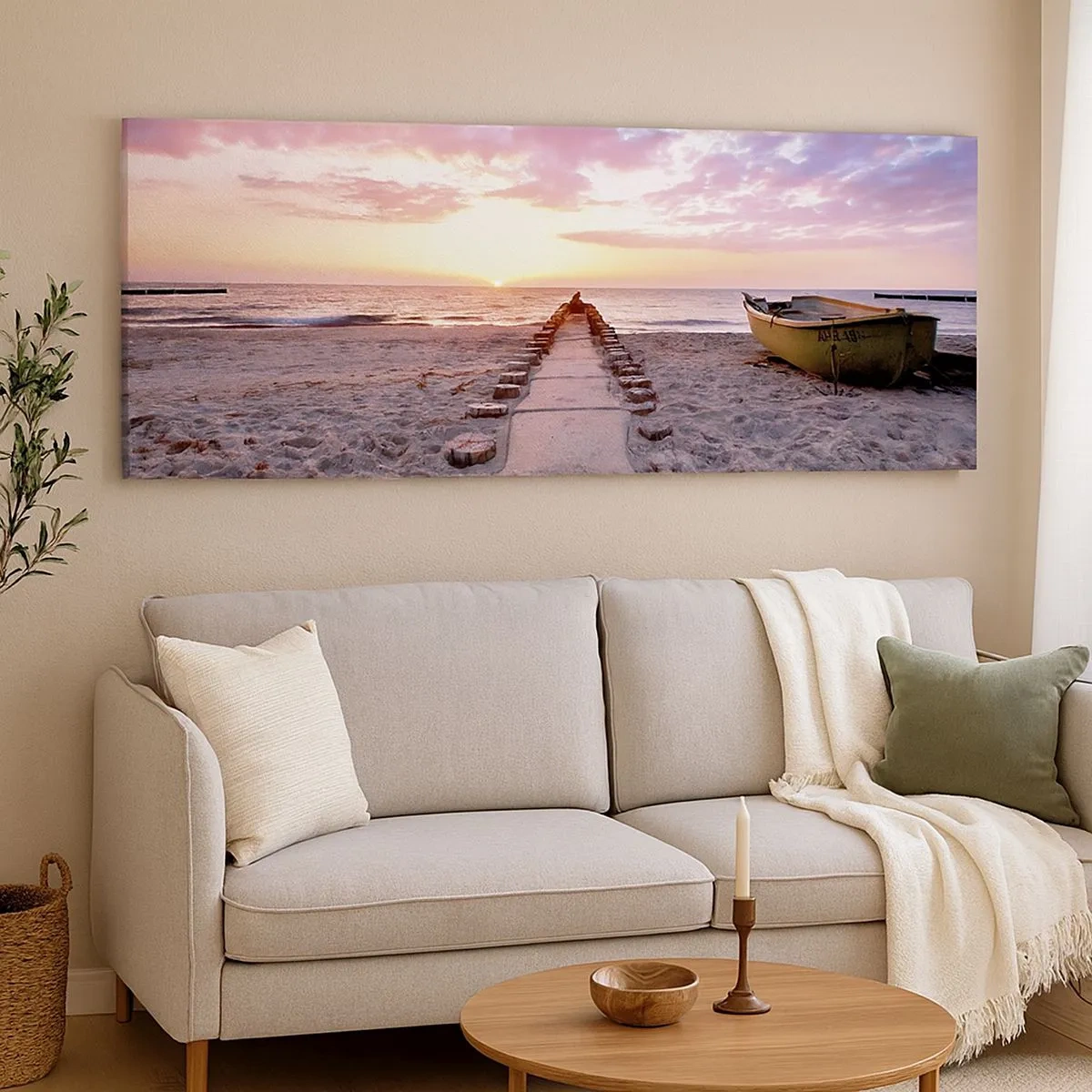 Bild auf Leinwand - Leinwandbild - Ein Moment tiefer Erfahrung - 100x40 cm