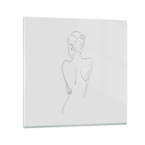 Glasbild - Bild auf glas - Körpermusik - 70x70 cm