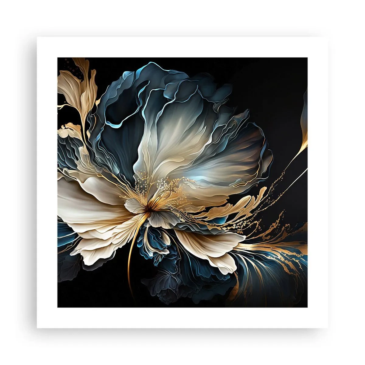 Poster - Märchenhafte Farnblume - 50x50 cm