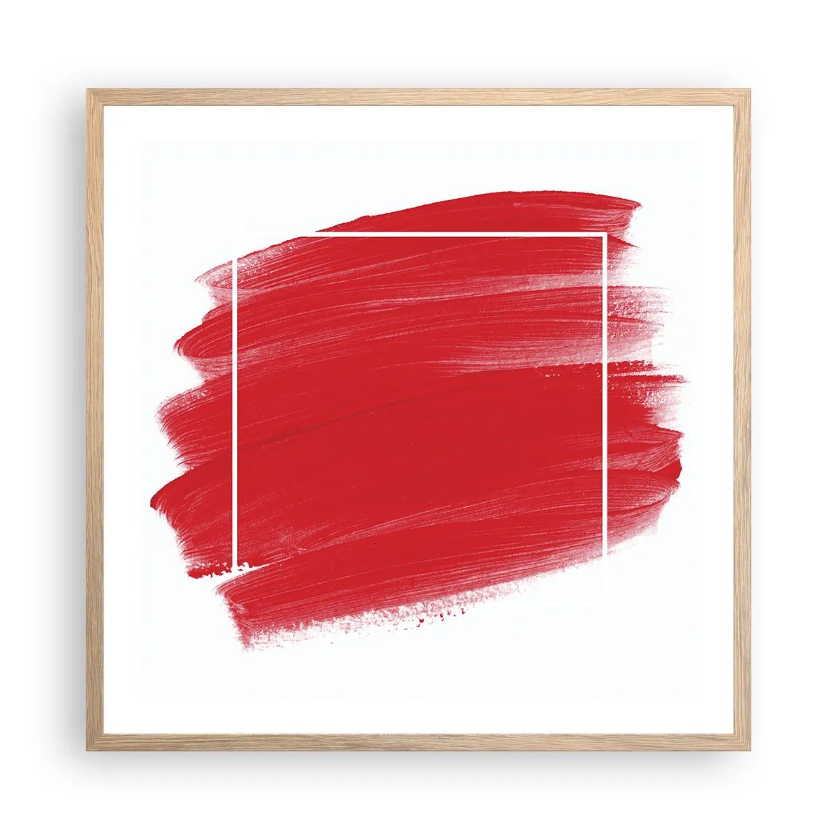 Poster in einem Rahmen aus heller Eiche - Aus dem Rahmen - 60x60 cm