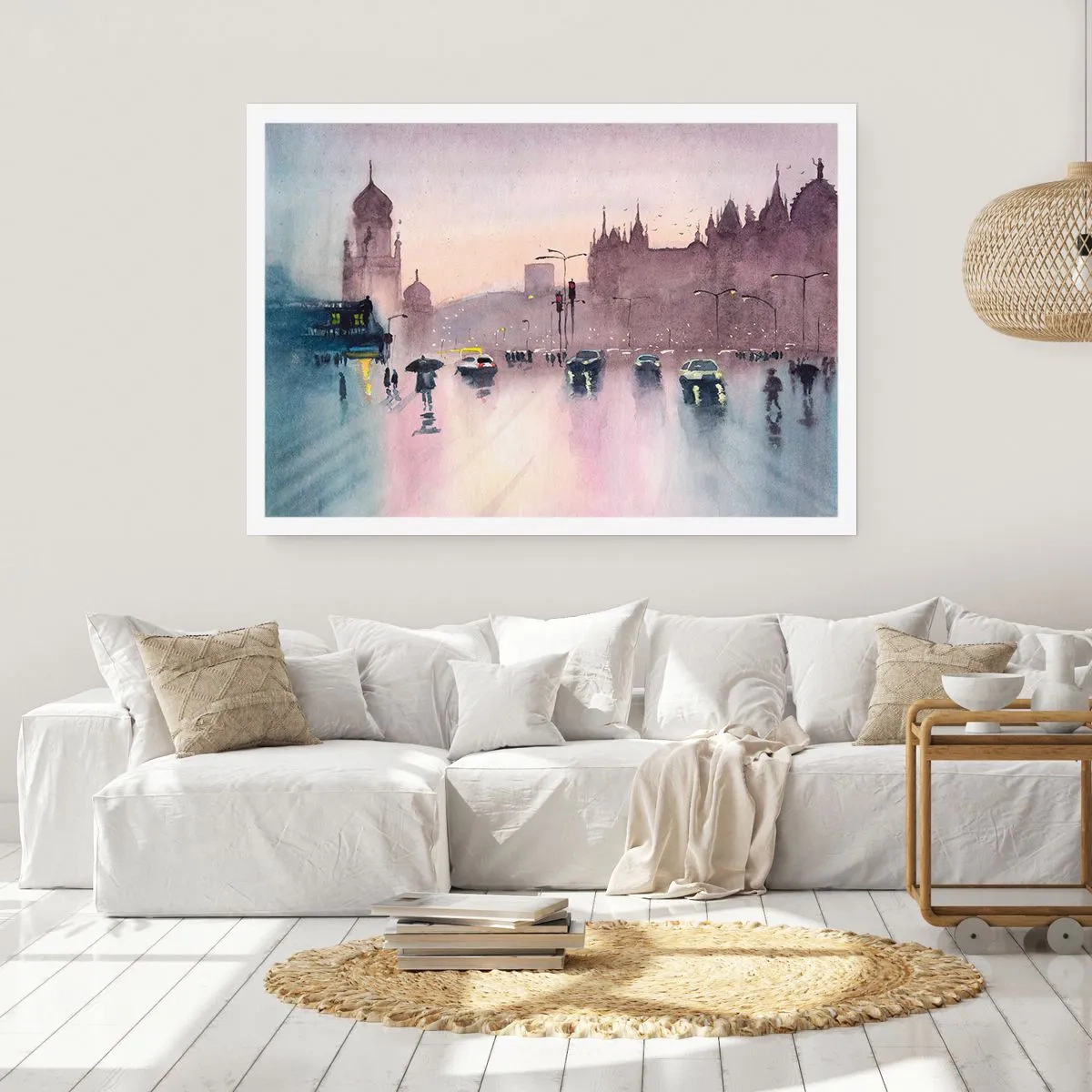 Poster - Im regnerischen Dunst - 91x61 cm