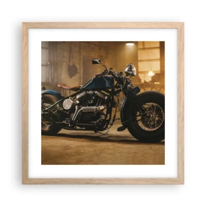 Poster in einem Rahmen aus heller Eiche - Ich kann alles  - 40x40 cm