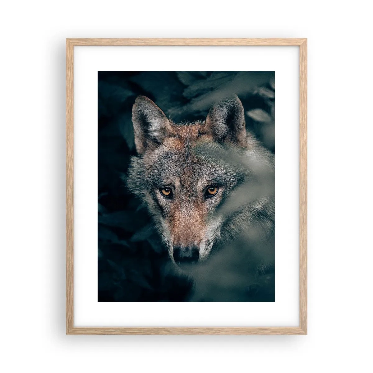 Poster in einem Rahmen aus heller Eiche - Jäger - 40x50 cm