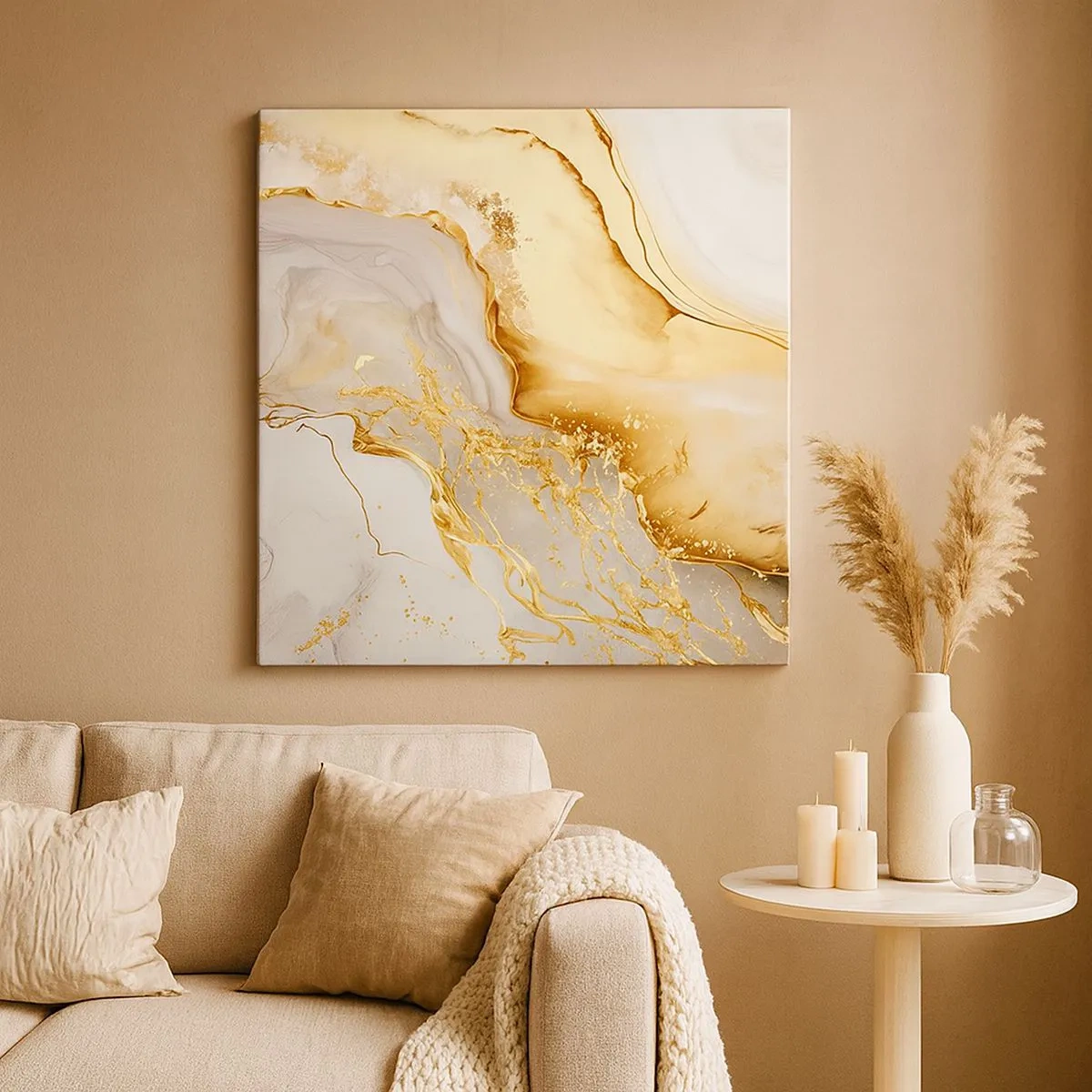 Bild auf Leinwand - Leinwandbild - Abstraktion: Schönheit und Güte - 30x30 cm