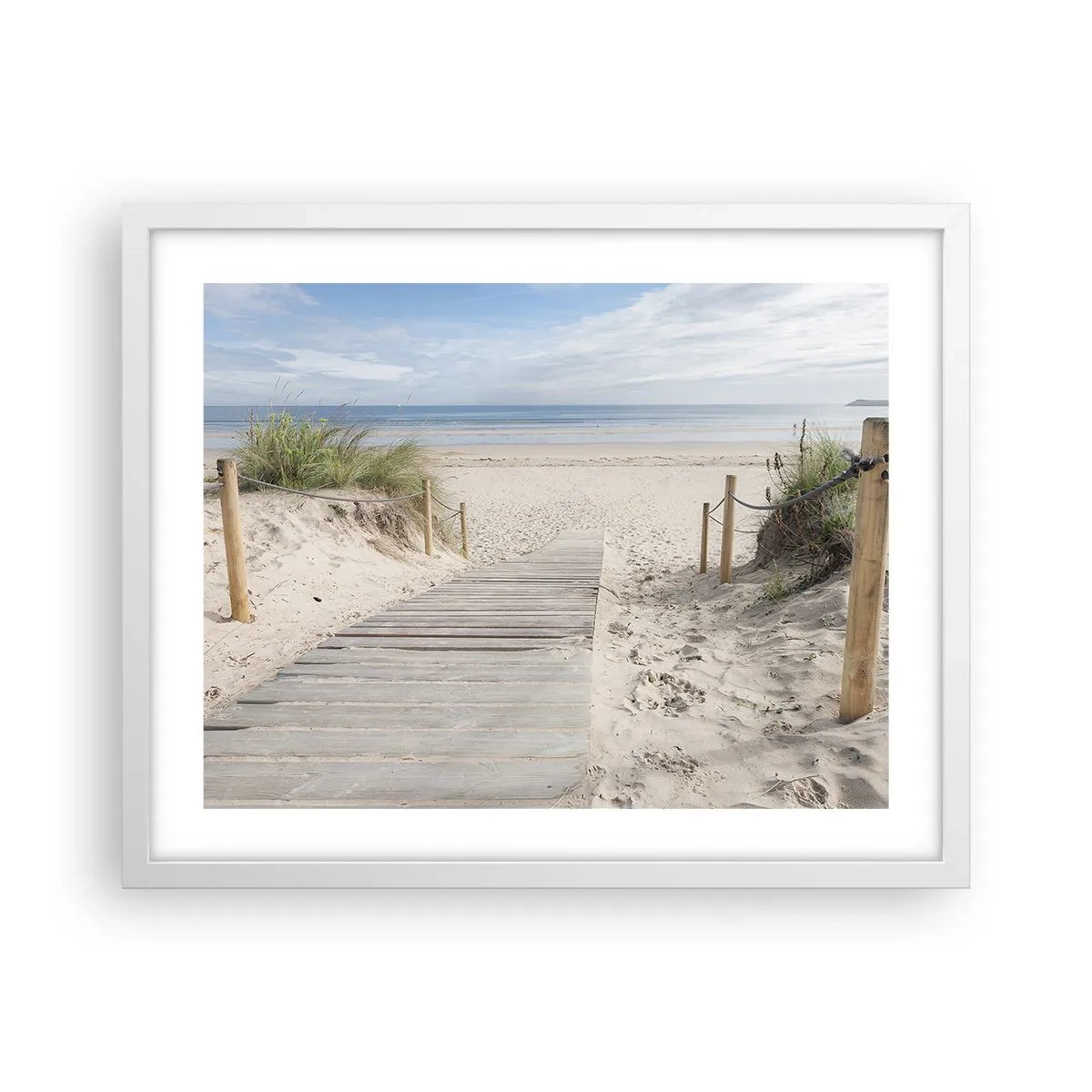Poster in einem weißen Rahmen - Bis zum Horizont - 50x40 cm